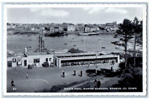 1962 Pickie Pool Marine Gardens Bangor Co. Down Northern Ireland Postcard