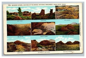 Vintage 1946 Postcard Monuments and Landscapes near Arco Idaho