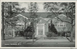 Postcard Armory Burlington NJ New Jersey