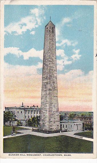 Massachusetts CharlesttownBunker Hill Monument 1922