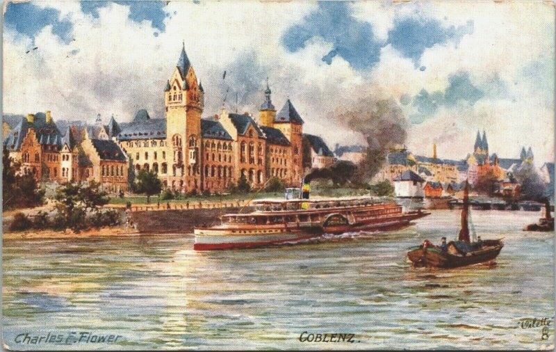 Germany Koblenz Charles F. Flower Vintage Postcard 03.60