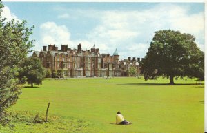 Norfolk Postcard - West Front - Sandringham House - Ref TZ8945