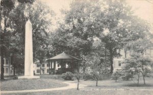 FARMINGTON, ME Maine  MONUMENT PARK Gazebo & Obelisk FRANKLIN COUNTY  Postcard