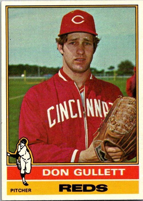 1976 Topps Football Card Don Gullett Cincinnati Reds sk13546