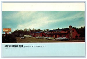 c1950's Alas/Kon Border Lodge Alaska Highway Yukon Territory Canada CA Postcard