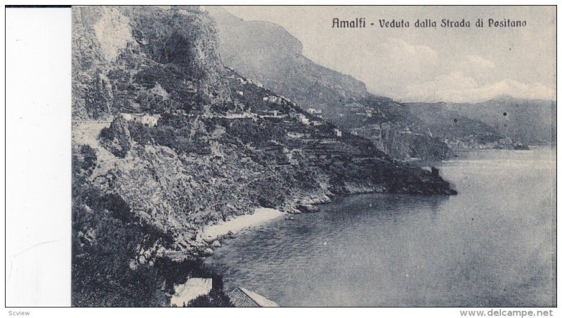 AMALFI, Italy, 1900-1910's; Veduta Dalla Strada Di Pesitana