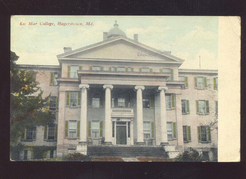 HAGERSTOWN MARYLAND KER MAR COLLEGE VINTAGE POSTCARD MIAMI MISSOURI