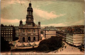 701 Paris.- Place et Eglise de la Trinite- L.L. Postcard PC20