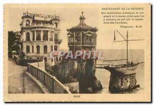 Old Postcard Nice restaurant Reserve