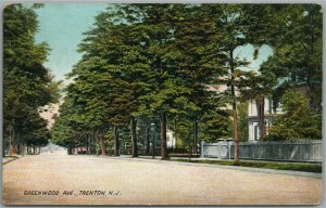 TRENTON NJ GREENWOOD AVENUE ANTIQUE POSTCARD