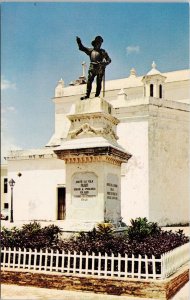 San Juan Puerto Rico Juan Ponce de Leon Statue nr San Jose Church Postcard H23