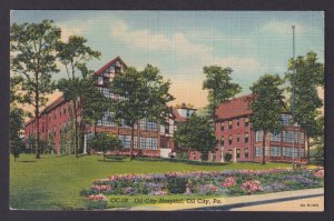 Postcard, United States, Oil City PA, Oil City Hospital