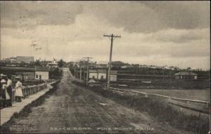 Pine Point ME Old Orchard Area - Beach Road c1910 Postcard