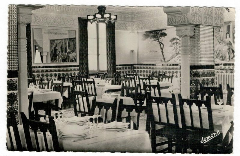 Algeria 1955 Unused Postcard Medea Hotel Atlantis Dining Room