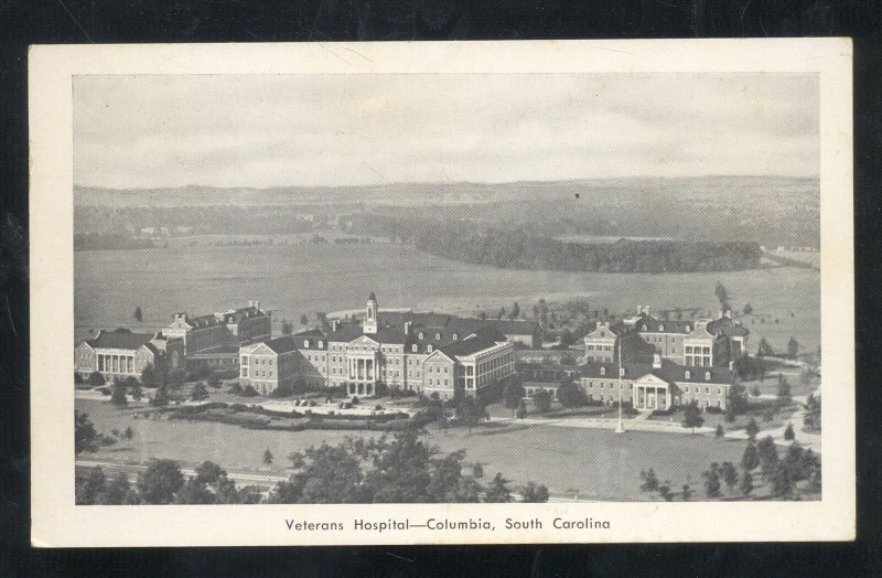 COLUMBIA SOUTH CAROLINA SC VETERANS HOSPITAL BIRDSEYE VIEW VINTAGE POSTCARD