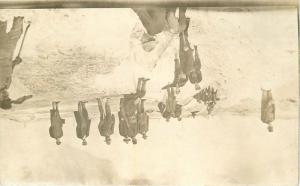 C-1910 Occupation Workers digging trench winter View RPPC real photo 7179