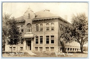 1915 High School Building Norfolk Nebraska NE Antique RPPC Photo Postcard