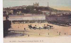 France Lyon Place Bellecour et Coteau de Fourviere