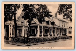 Montmagny Quebec Canada Postcard Hotel Montmagny Inn 1939 Posted Vintage