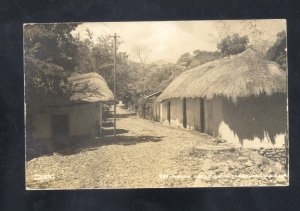 RPPC TAMAZUNGH LE S.L.P MEXICO STREET SCENE VINTAGE REAL PHOTO POSTCARD