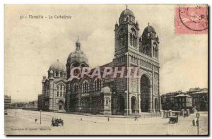 Old Postcard Marseille La Cathedrale
