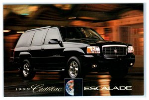 Automobile Advertising 1999 CADILLAC ESCALADE Black Car 4x6 Postcard