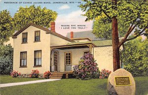 Residence Of Carrie Jacobs Bond - Janesville, Wisconsin WI