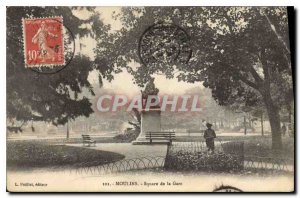 Old Postcard Moulins Square Station