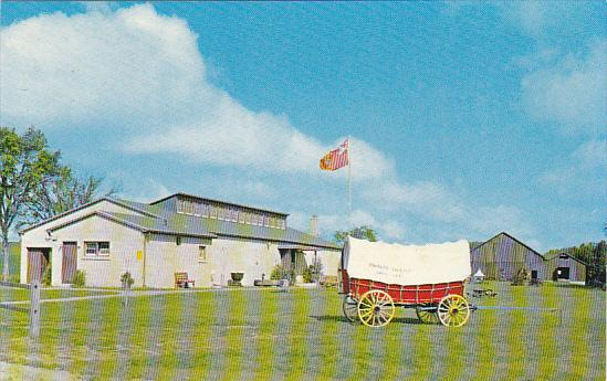 Canada Main Museum Building and Conestoga Wagon Pioneer Village Doon Ontario