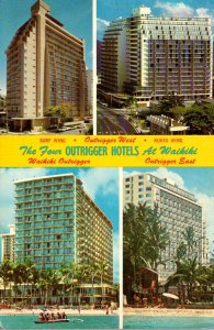 Hawaii Waikiki Beach The Four Outrigger Hotels