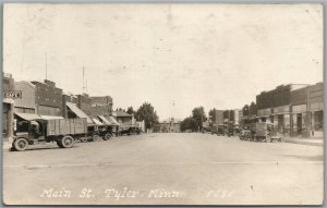 TYLER MN MAIN STREET ANTIQUE REAL PHOTO POSTCARD RPPC