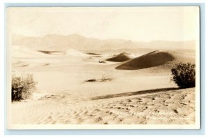 Sand Dunes Death Valley National Park c1930's Frashers Foto RPPC Photo Postcard 