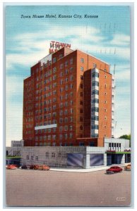 1954 Schimmelservice Town House Hotel Kansas City Kansas KS Postcard 