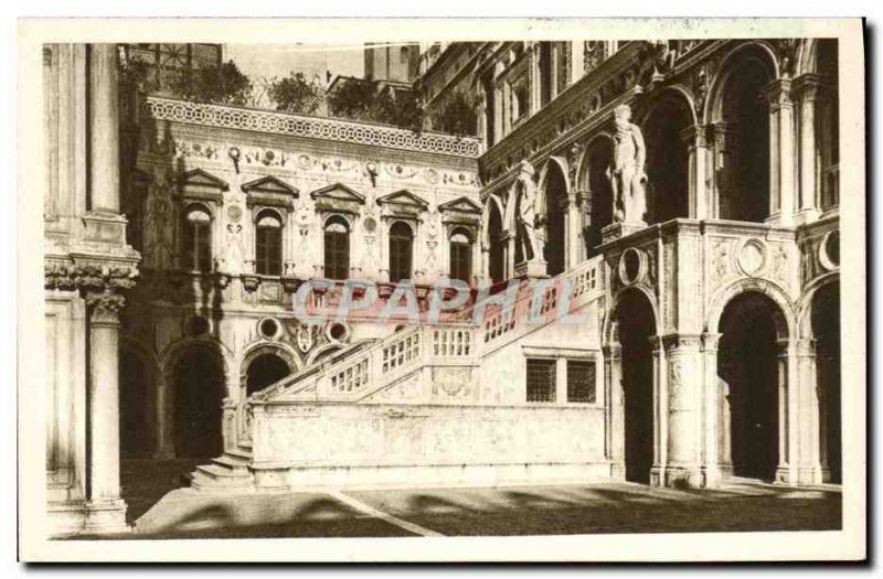 Postcard Old Venice Palazzo Ducale dei Giganti Scala