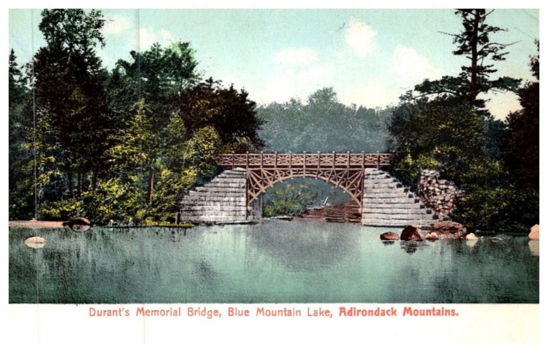 New York  Durant's Memorial Bridge , Blue Mountain Lake