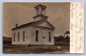 J87/ Hammonds Corner Ohio RPPC Postcard c10  Church Summit County 725