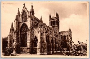 Selby North Yorkshire England 1920s Sepiatype Postcard Selby Abbey From NE