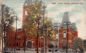 Newport Kentucky birds eye view local court house antique pc Y11685