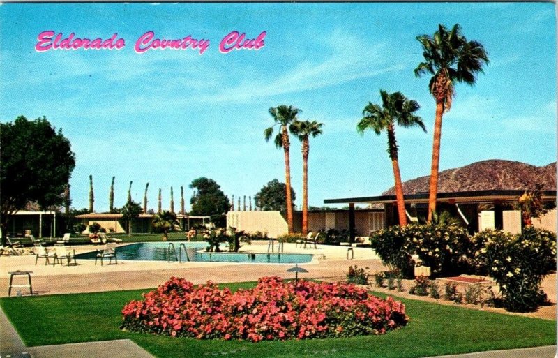 Palm Springs, CA California ELDORADO COUNTRY CLUB Swimming Pool ca1950s Postcard