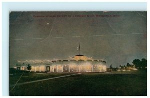 Pavilion Lake Harriet Concert Night Minneapolis Minnesota 1911 Antique Postcard