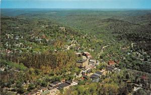 Eureka Spring Arkansas~Aerial View in Spring~Street Views~Ozarks~1950s Postcard