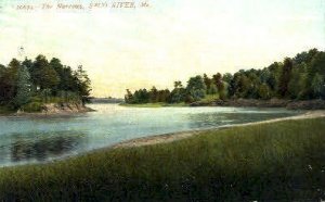 The Narrows - Saco River, Maine ME  