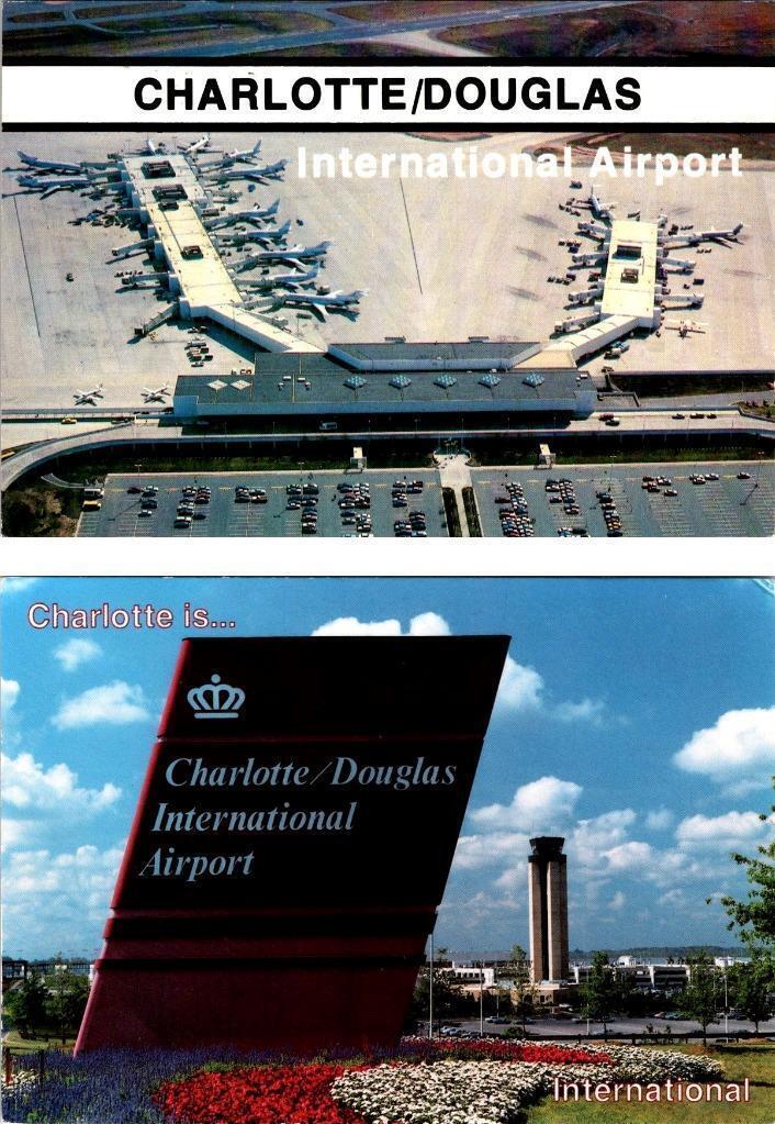 24X6 Postcards NC, North Carolina CHARLOTTEDOUGLAS INTERNATIONAL AIRPORT VIEWS United States