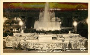 Frashers RPPC Los Angeles County Fair Pomona CA Ornate Tile Fountain Display