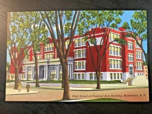 Vintage Postcard 1930-45 High School of Practical Arts Manchester New Hampshire
