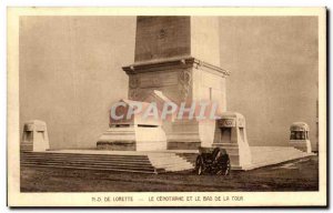 Old Postcard From ND Lorette The Cenotaph And The Bottom Of The Tower