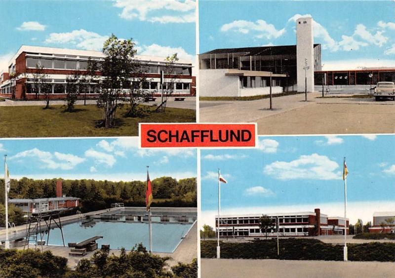 Schafflund Flensburg Land Schwimmbad Auto Car Hippostcard