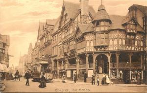 Vintage Postcard The Cross Chester England UK Cheshire County