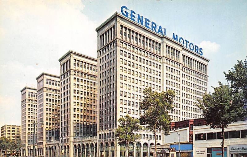 General Motors Building Largest Office Building - Detroit, Michigan MI