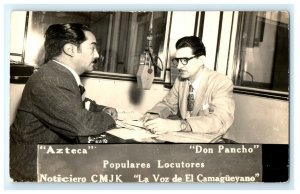 Signed Don Pancho The Voice Of Camaguey Cuba Real Photo RPPC Postcard (M34)